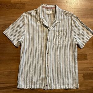 Normal Brand Freshwater Camp Shirt - Agave Stripe (Medium)